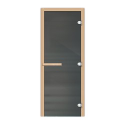 Дверь стеклянная FireWay 1,8х0,7 графит матовый