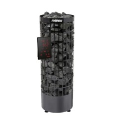 Электрическая печь HARVIA Cilindro PC90XE, черная, с выносным пультом в комплекте